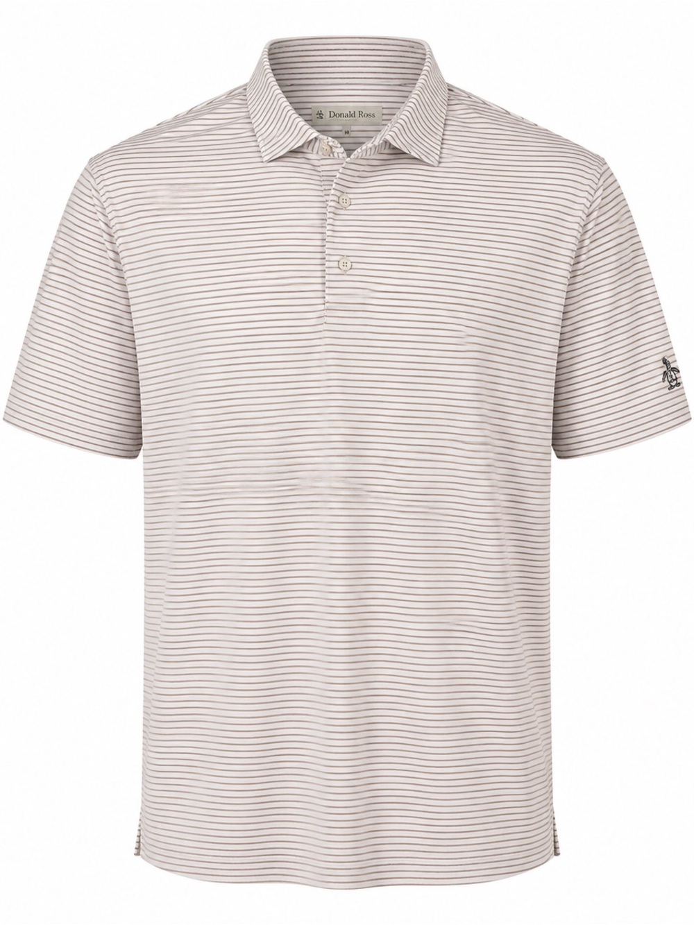 Donald Ross Polo Shirt Mens XL White Pink Striped Excellent The Legends Golf XL‎